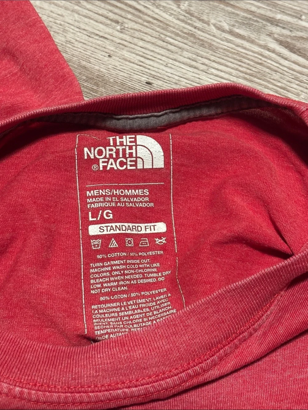 The North Face Men's Red Short Sleeve Logo Tee